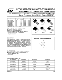 Click here to download STB4NK60 Datasheet