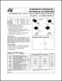 Click here to download STB55NF06 Datasheet