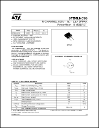 Click here to download STB6LNC60 Datasheet