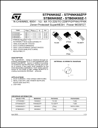 Click here to download STB6NK60 Datasheet