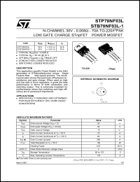 Click here to download STB70NF03L-1 Datasheet