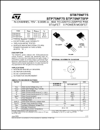 Click here to download STB75NF75 Datasheet