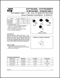 Click here to download STB7NC80 Datasheet