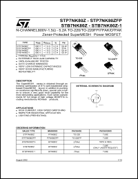 Click here to download STB7NK80 Datasheet