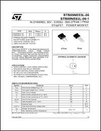 Click here to download STB80NE03L-06-1 Datasheet