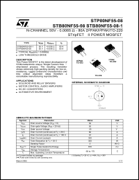Click here to download STB80NF55-08 Datasheet
