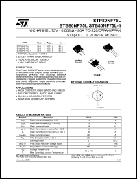 Click here to download STB80NF75 Datasheet