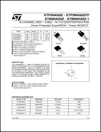 Click here to download STB9NK60-1 Datasheet