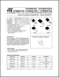 Click here to download STB9NK70 Datasheet