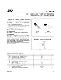 Click here to download STBV45 Datasheet