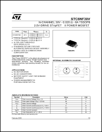 Click here to download STC6NF30 Datasheet