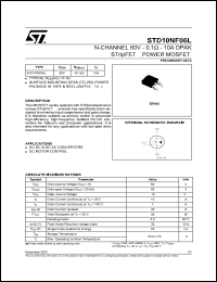 Click here to download STD10NF06 Datasheet