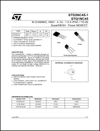 Click here to download STD2NC45-1 Datasheet