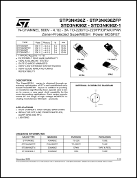 Click here to download STD3NK90 Datasheet