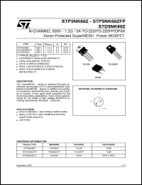 Click here to download STD5NK60 Datasheet