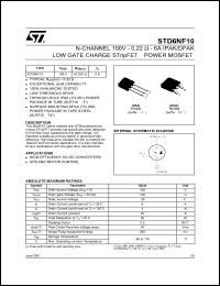 Click here to download STD6NF10 Datasheet