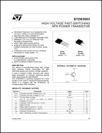 Click here to download STD83003 Datasheet