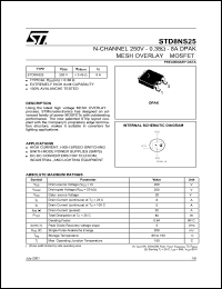Click here to download STD8NS25 Datasheet