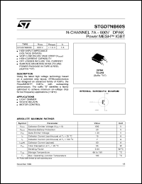 Click here to download STGD7NB60ST4 Datasheet