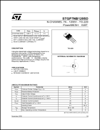 Click here to download STGP7NB120SD Datasheet