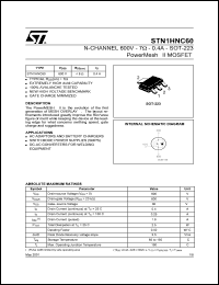 Click here to download STN1HNC60 Datasheet