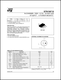Click here to download STN1NF10 Datasheet