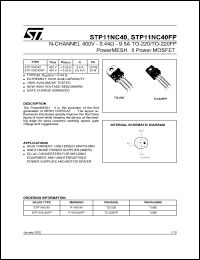 Click here to download STP11NC40 Datasheet