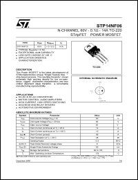 Click here to download STP14NF06 Datasheet