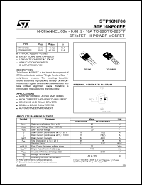 Click here to download STP16NF06 Datasheet
