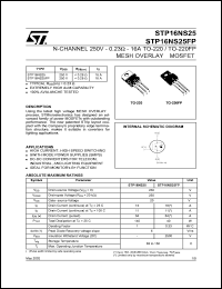 Click here to download STP16NS25 Datasheet