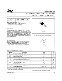 Click here to download STP6NS25 Datasheet