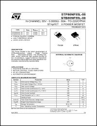 Click here to download STP80NF55L-08 Datasheet