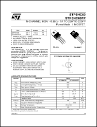 Click here to download STP8NC60 Datasheet