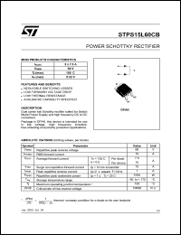 Click here to download STPS15L60 Datasheet