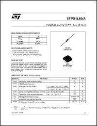 Click here to download STPS1L60 Datasheet
