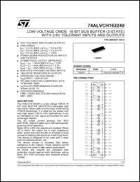 Click here to download 74ALVCH162240T Datasheet