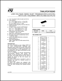 Click here to download 74ALVCH16245T Datasheet