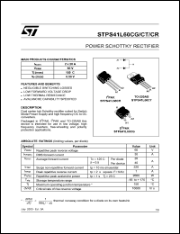 Click here to download STPS41L60 Datasheet