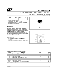 Click here to download STS4DNF30 Datasheet