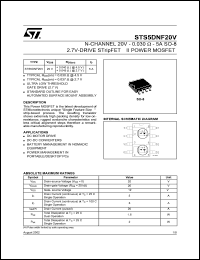 Click here to download STS5DNF20 Datasheet