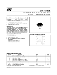 Click here to download STS7NF60 Datasheet