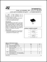 Click here to download STS8DNF3 Datasheet