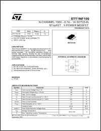 Click here to download STT1NF100 Datasheet