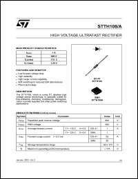 Click here to download STTH108 Datasheet