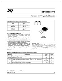 Click here to download STTH1506TPI Datasheet