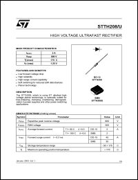 Click here to download STTH208U Datasheet
