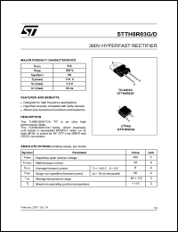 Click here to download STTH8R03 Datasheet