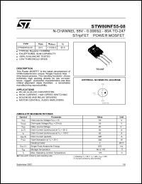 Click here to download STW80NF55-08 Datasheet