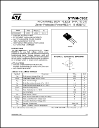 Click here to download STW9NC80 Datasheet