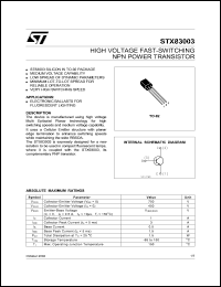 Click here to download STX83003 Datasheet